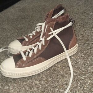 Brown High-Top Converse